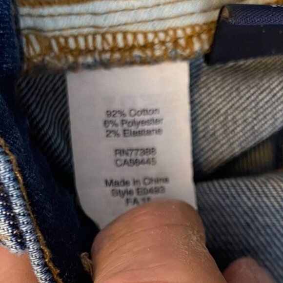 Madewell Women's Jeans Size 25 High Riser Skinny Distressed Dark Wash Stretch - Picture 10 of 13